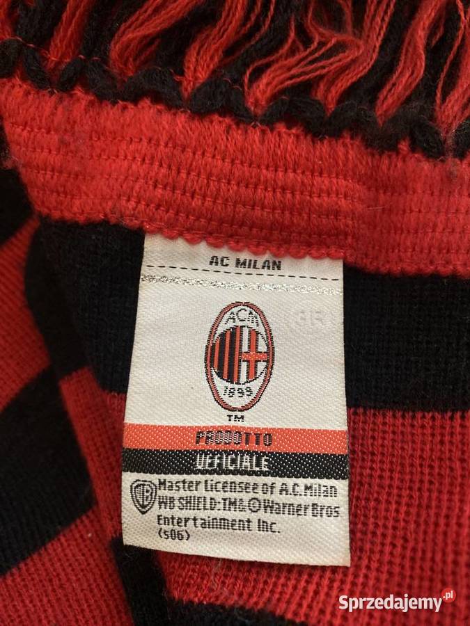 Unikatowy szal piłkarski AC MILAN OKAZJA Wrocław