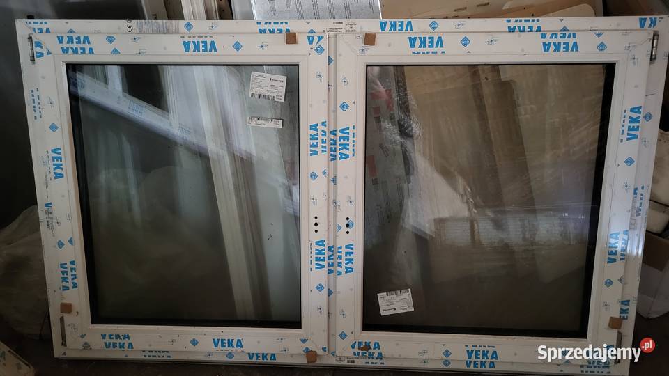 Okno dwuskrzydłowe 1820x1075 Okna ścienne śląskie Koniecpol sprzedam