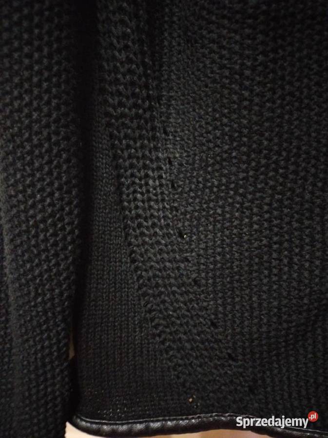 Kardigan w kolorze czarnym z lamówkami Lublin