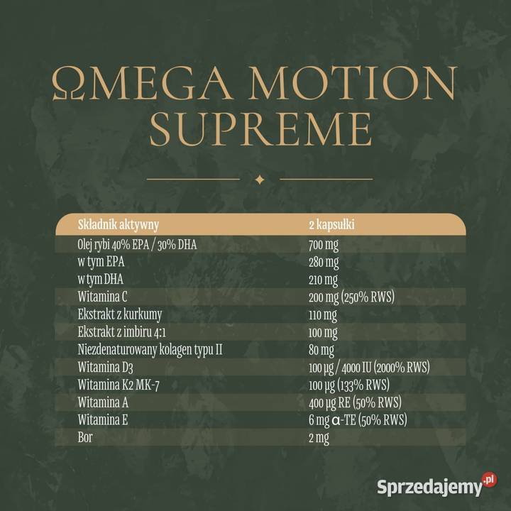 AlphaOmega Protocol Suplement diety Zawiera dwa Warszawa sprzedam