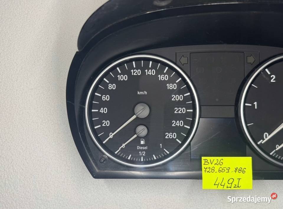 LICZNIK ZEGARY PRĘDKOŚCIOMIERZ BMW E90 E91 Warszawa