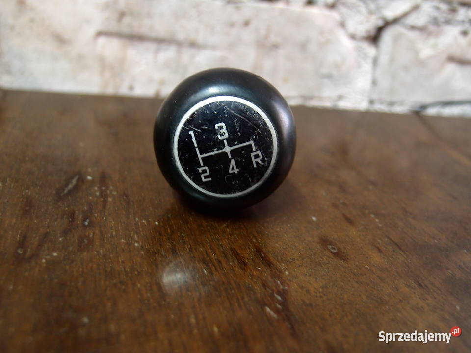 Drewniana gałka zmiany biegów FIAT produkcja PRL łódzkie