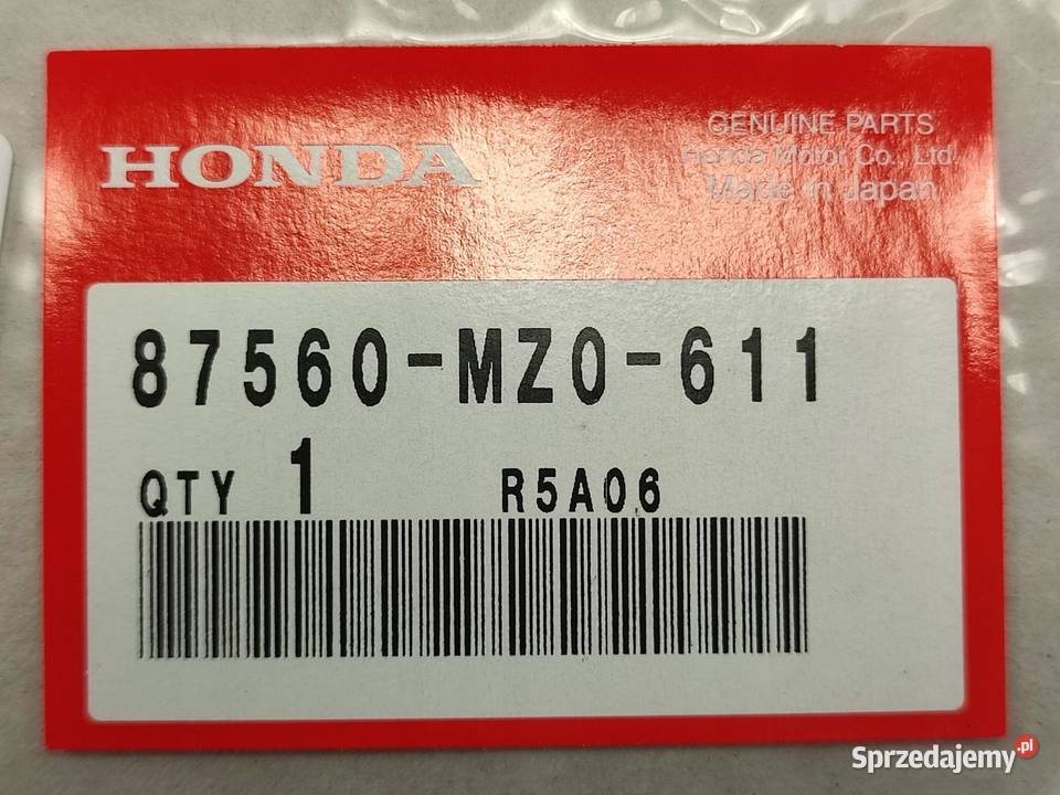 NAKLEJKA OSTRZEŻ NA KIEROWNICĘ HONDA ANF125 sprzedam