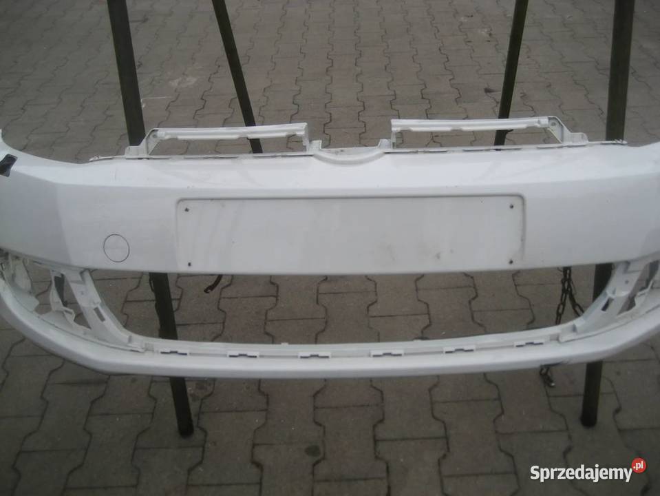 vw golf vi 0813r zderzak przedni spryskiwacze