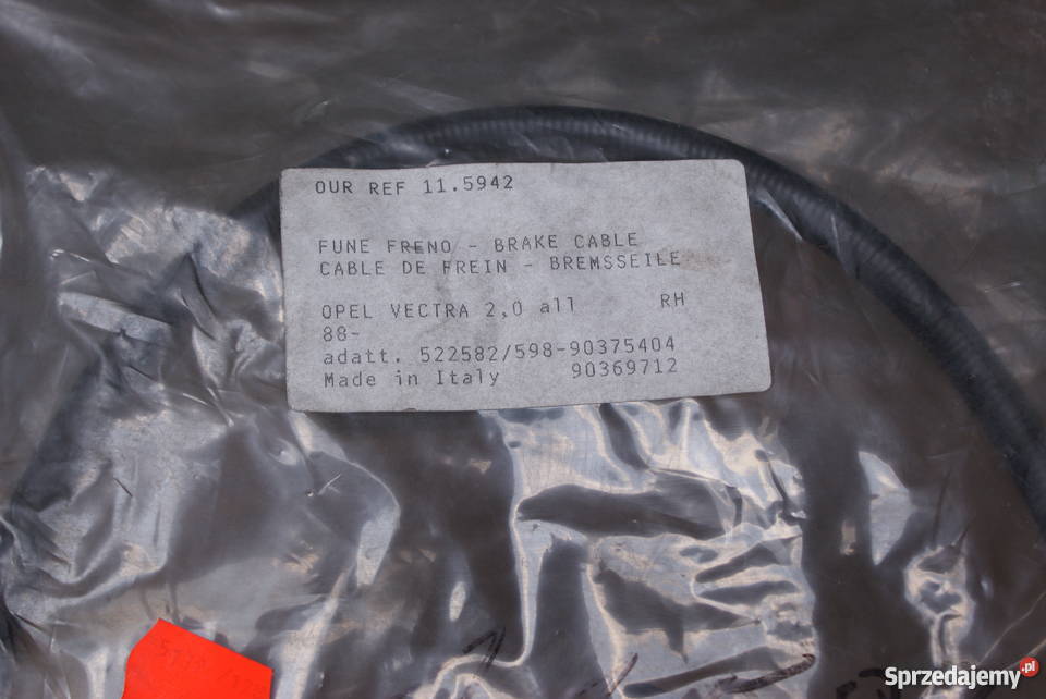 LINKA HAMULCA RĘCZNEGO OPEL VECTRA A 86 87 Białobrzegi