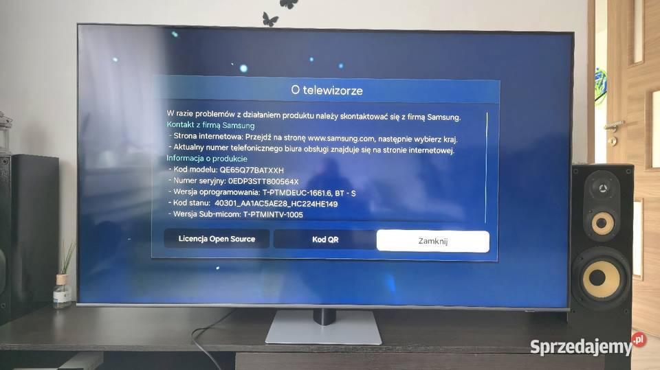 Tv Samsung QE65Q77BAT 65 Qled 4k 120hz wada Rybnik