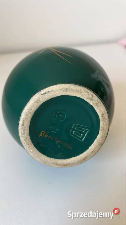 Amfora wazon dzbanek Ręcznie malowany Sygnatura Porcelana i szkło Gdańsk