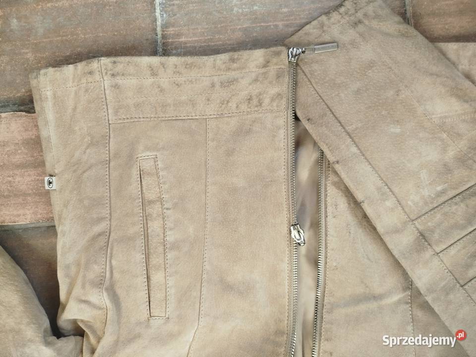 Kurtka skórzana beżowa śląskie Nakło Śląskie