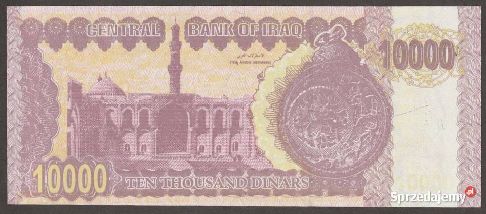 IRAK 10000 DINARÓW 2002 SADDAM HUSAJN STAN Łódź