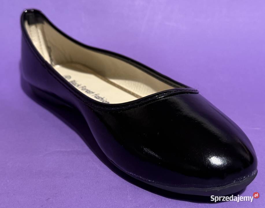 Czarne lakierowane baleriny rozmiar 39 inna Moda i Styl Żyrardów