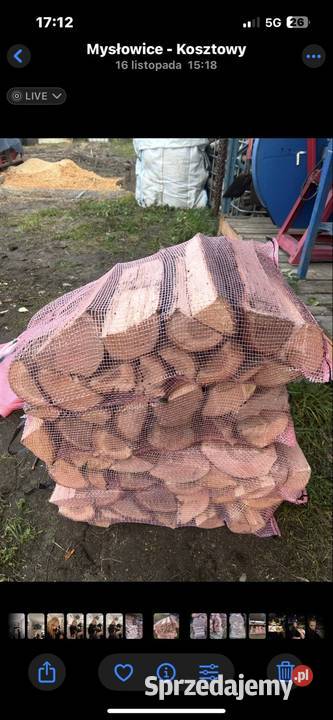 Drewno workowane olcha buk dąb sosna brzoza grab Katowice sprzedam