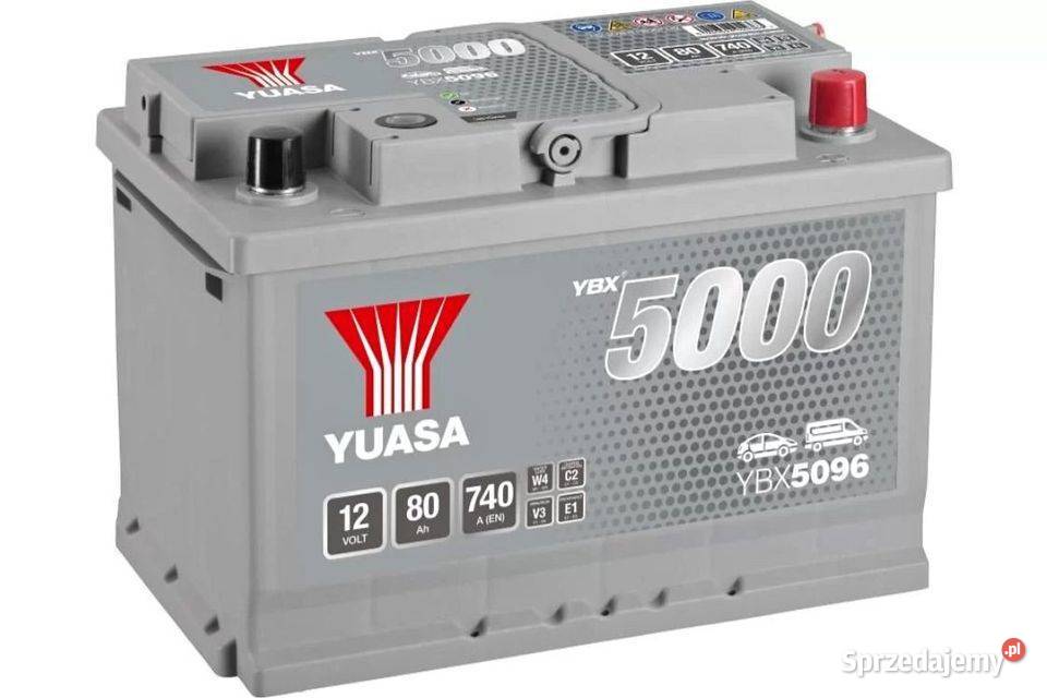 Akumulator Yuasa Silver 12V 80Ah 740A Prawy Plus Białystok