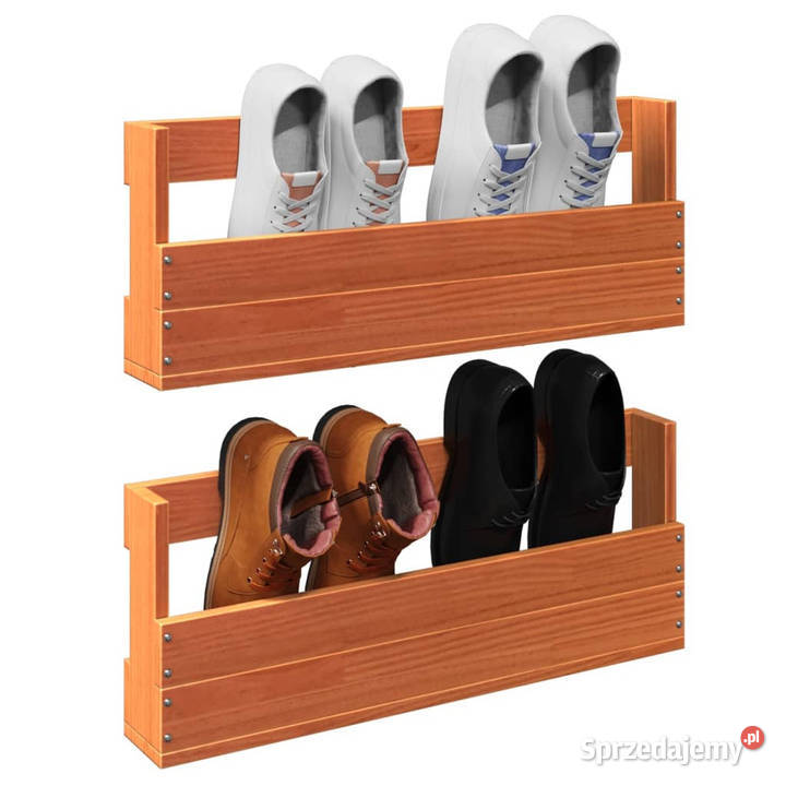 Ścienne półki na buty 2 woskowy brąz 59x85x235 mazowieckie