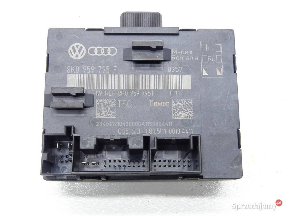 MODUŁ STEROWNIK DRZWI PRAWY TYŁ TYLNY 8K0959795F