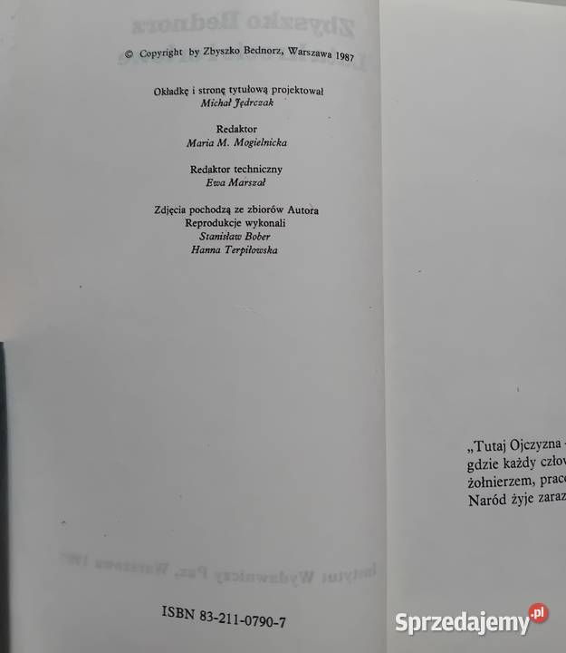 Zbyszko Bednorz Lata krecie i orłowe PAX 1987 r wielkopolskie Koźminek sprzedam