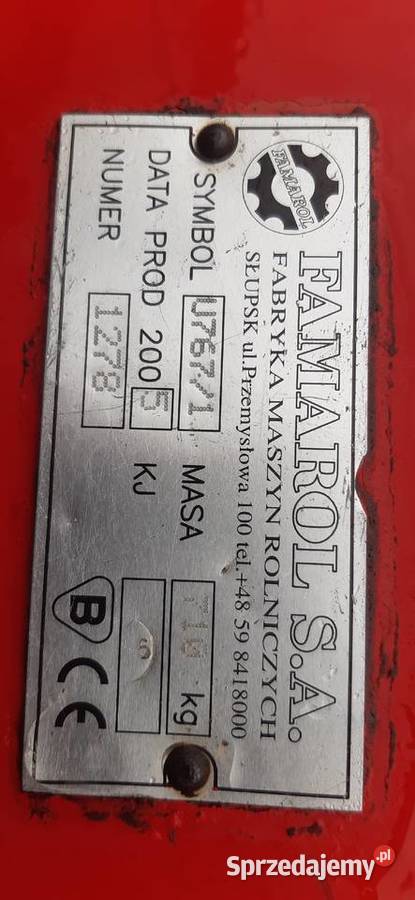 Lekki agregat uprawowo siewny Famarol Wolbrom sprzedam