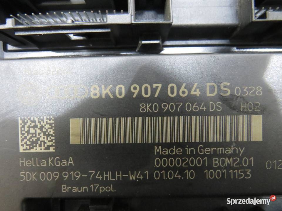 MODUŁ STEROWNIK KOMFORTU AUDI Q5 8R 8K0907064DS