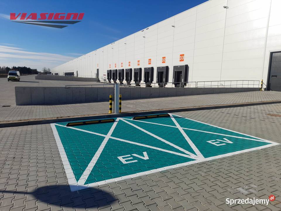 Oznakowanie miejsc poziomych parkingowych Lubenia
