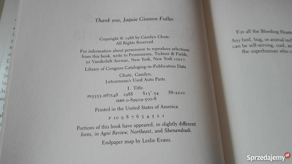 Letourneaus used auto parts Chute Carolyn Gdańsk