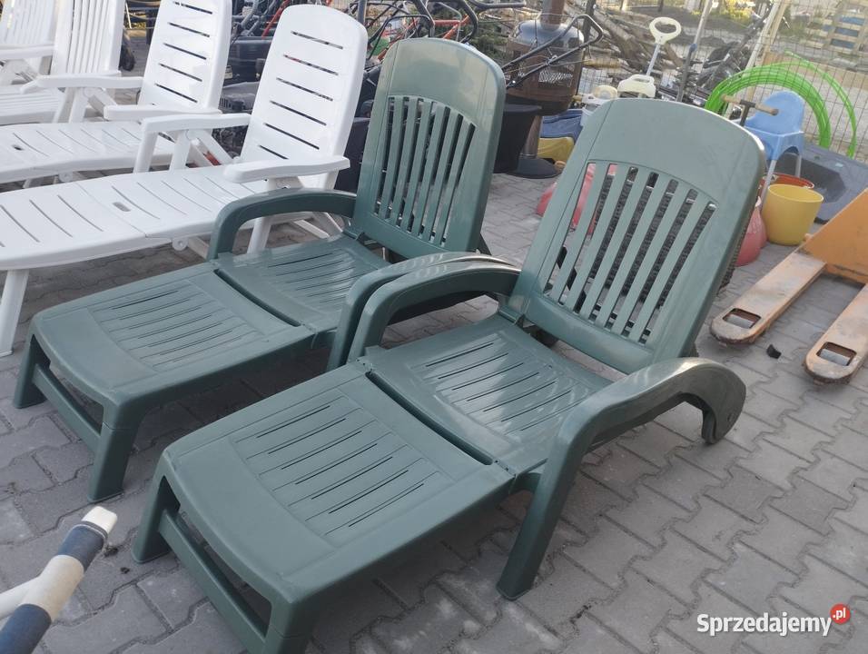 Leżak ogrodowy plastikowy 2 szy Szamotuły