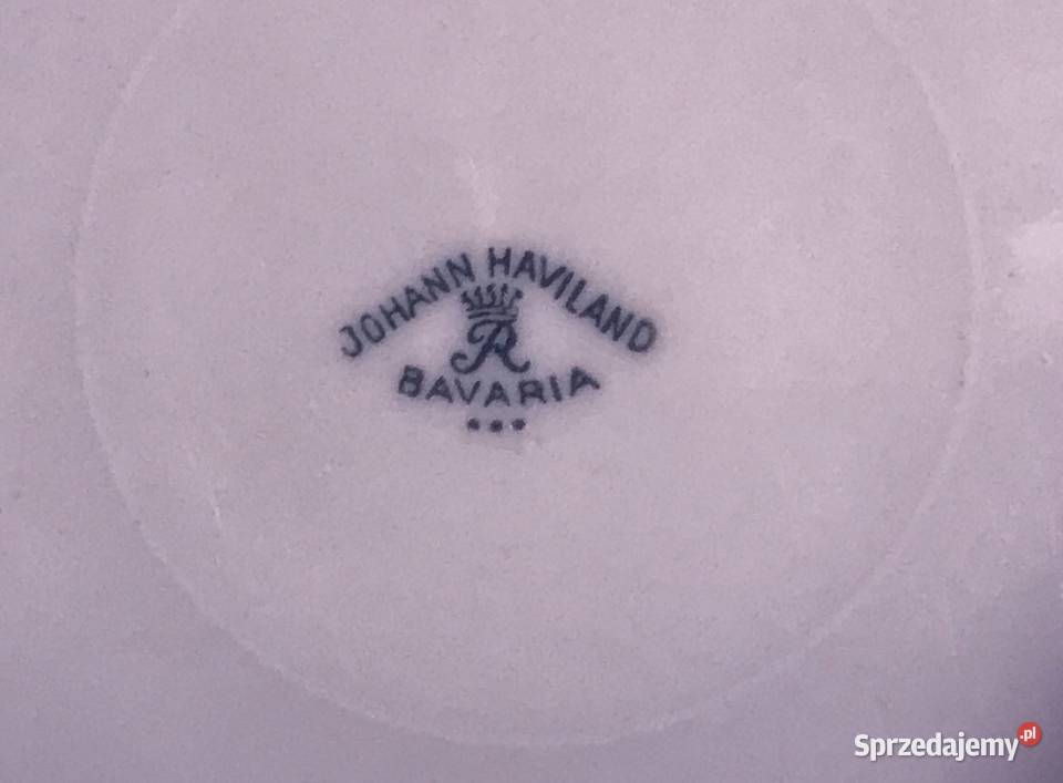 Johann Haviland Rosenthal lata 50 Talerz Łódź