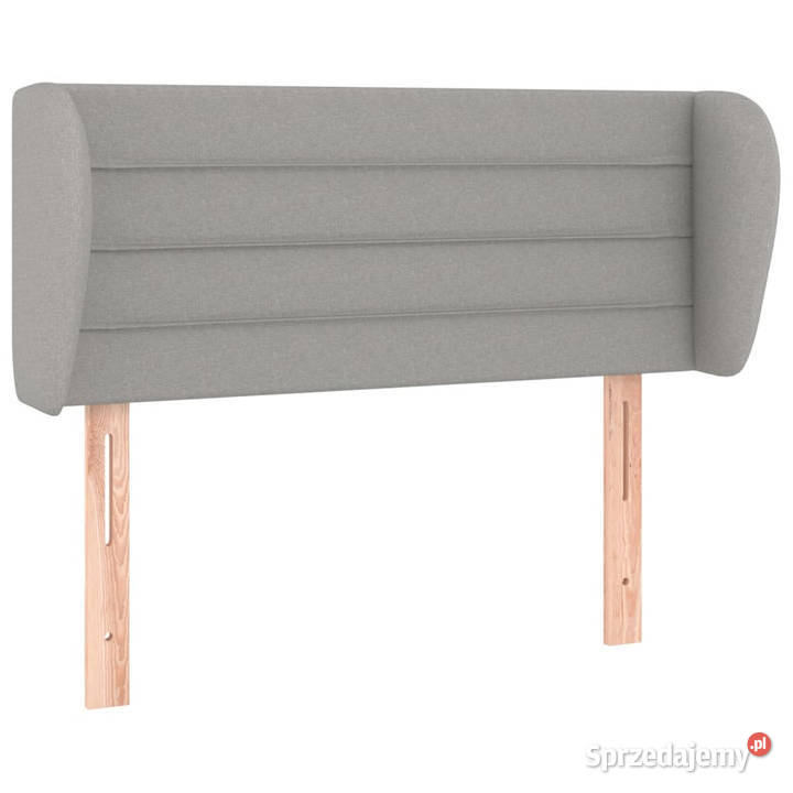 Zagłówek uszak jasnoszary 93x23x7888 tkanina Warszawa