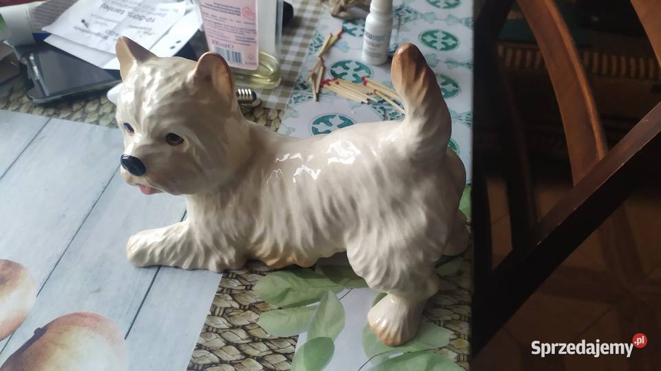 Figurka porcelanowa piesek Pozostałe Gołowierzchy