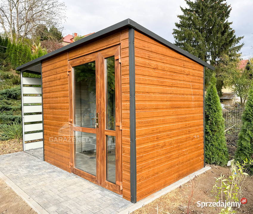 SCHOWEK DOMEK OGRODOWY 25m x 2m WIATA 13M SPAD W Łapanów