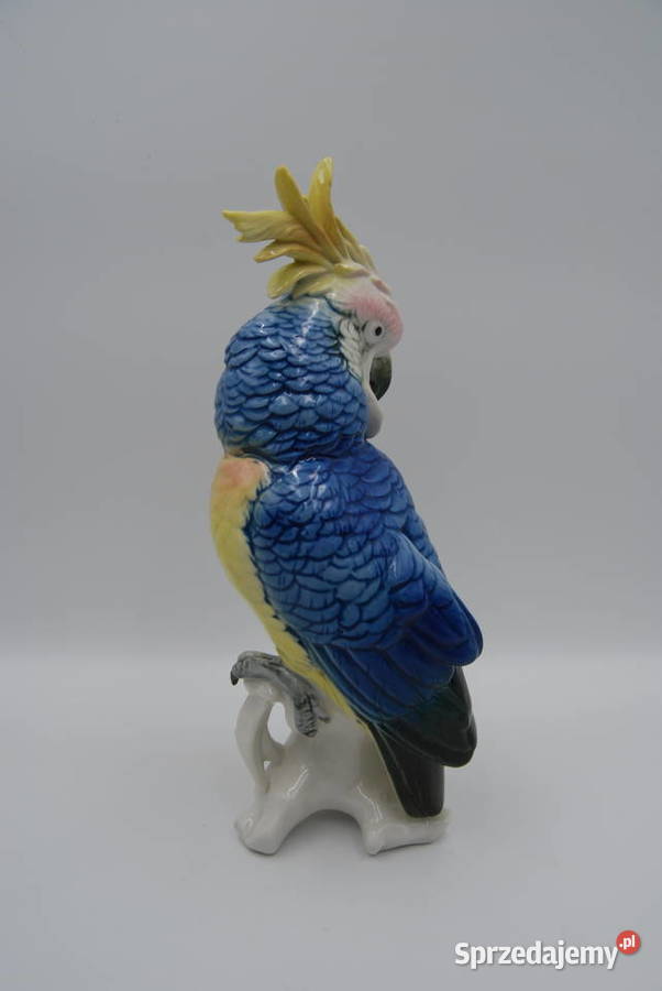 Porcelanowa figura Kakadu Ens Porcelana i szkło Poznań