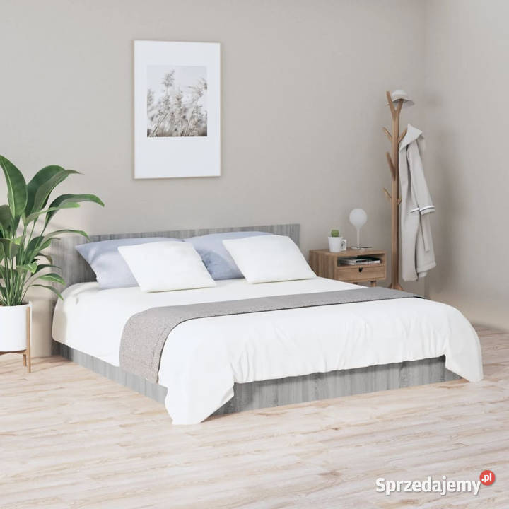 Wezgłowie łóżka szary dąb sonoma 200x15x80 Warszawa