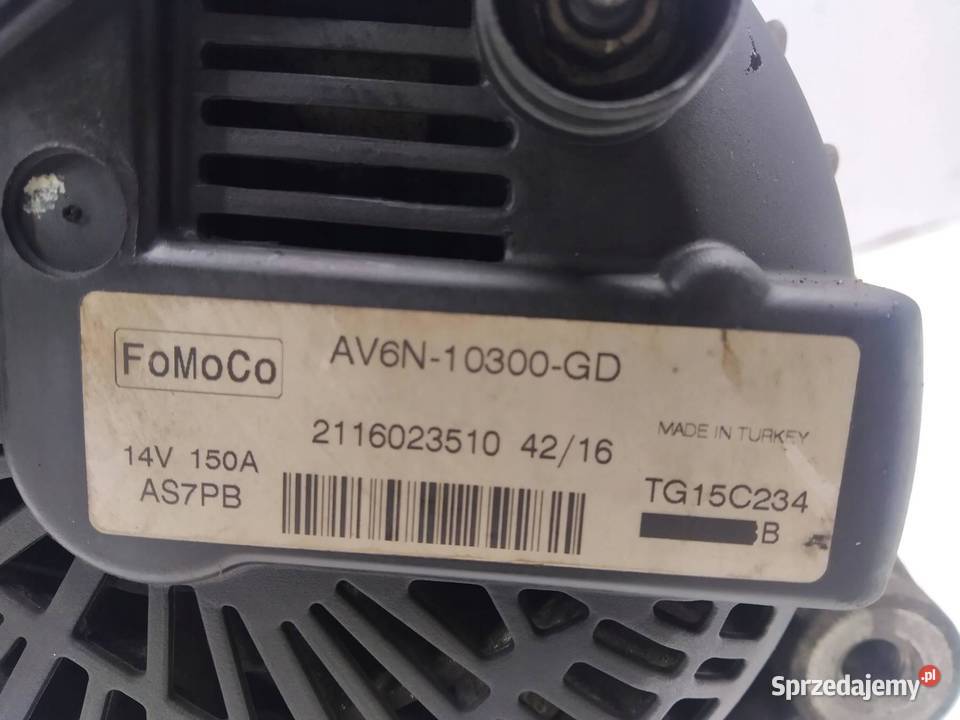 ALTERNATOR AV6N10300GD 15 TDCI Ford Tourneo