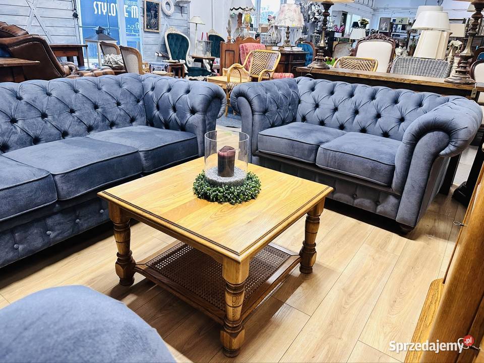 ROGÓWKA 2os KANAPA w stylu chesterfield