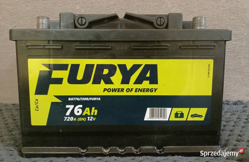 Akumulator FURYA 76Ah 720a podlaskie Suwałki sprzedam