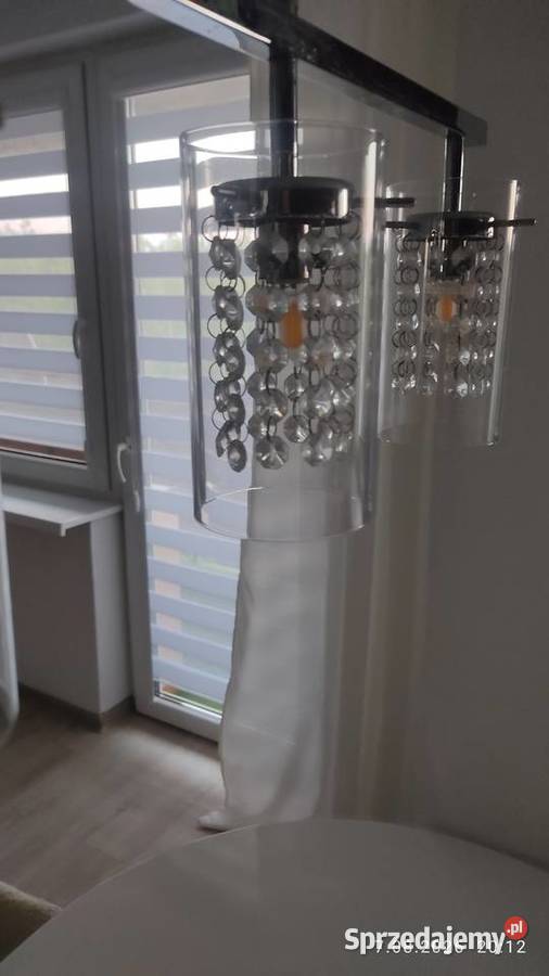Lampa sufitowa wisząca srebrna Kędzierzyn-Koźle