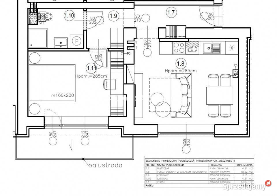 Mieszkanie Kalwaria Zebrzydowska 432m2 2 pokoje Piętro 1 małopolskie