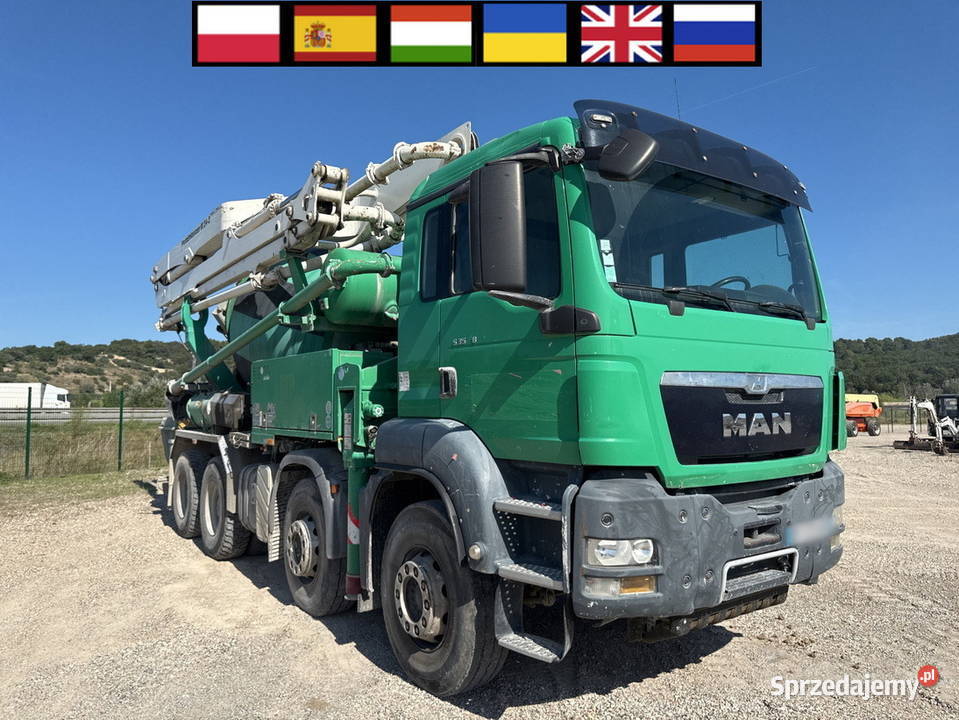 Pompogruszka MAN TGS 35480 8x4 Putzmeister M243 Betonomieszarki