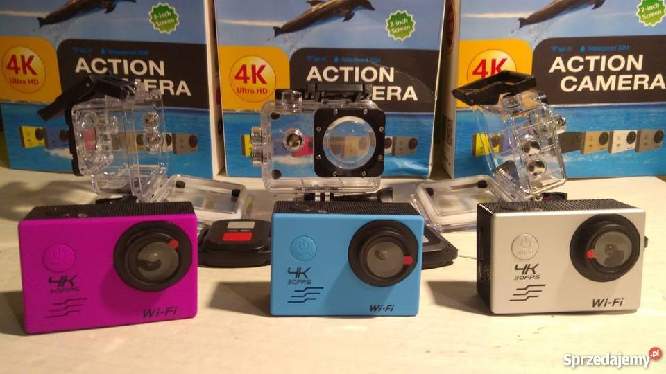 SPORTOWA KAMERA Na kask deskę Motor do Roweru 4K