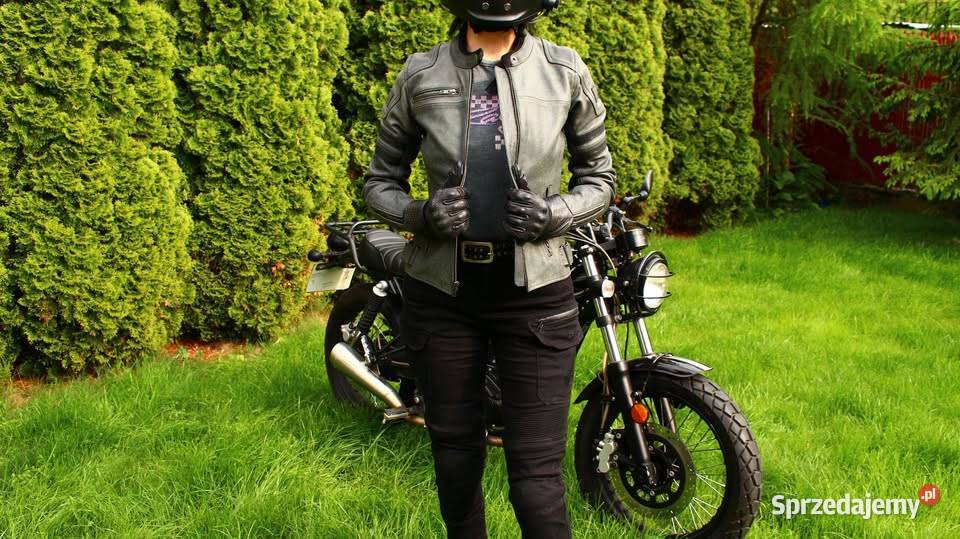 Kurtka motocyklowa damska Seca Hornet ii retro Rozmiar 36(S) Biała Podlaska