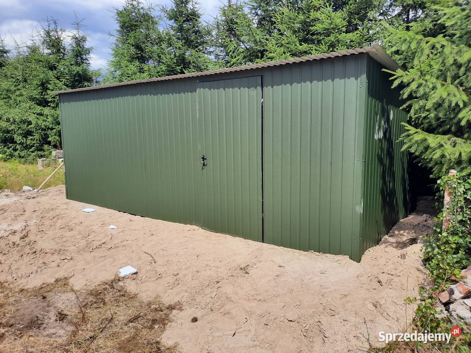 GARAŻ BLASZANY Złoty Dąb Wiaty Garaże Wiata 6x5 30m2