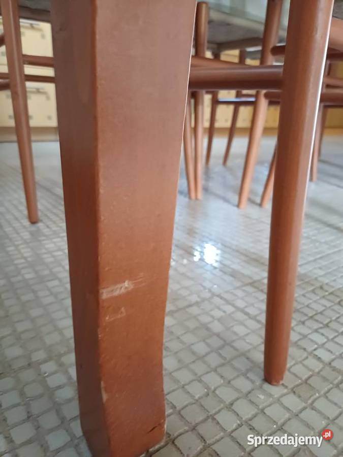 Drewniany stów do kuchni 8 krzeseł Gdańsk