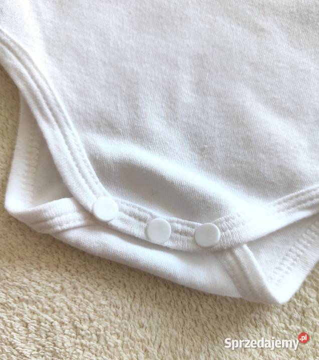 Białe body niemowlęce 62 bawełna noworodek Szczecin