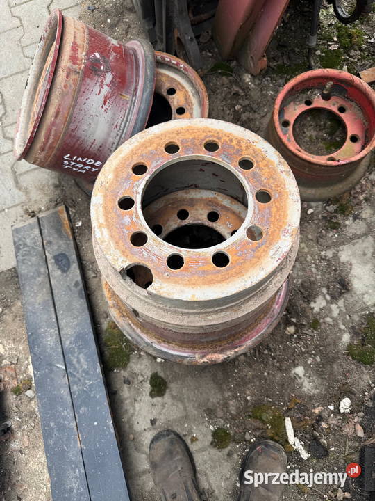 koła bliźniacze Linde H40h50felgi 25015 Działoszyn sprzedam