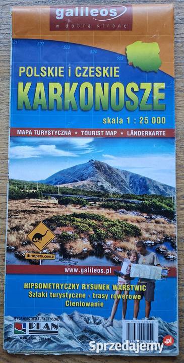 Polskie i Czeskie Karkonosze 125 000 mapa Książki i Podręczniki Kraków sprzedam