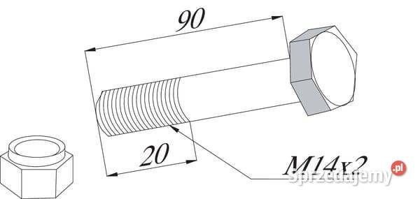 Śruba M14x9020 109 Herder 91001407 Rolnictwo sprzedam
