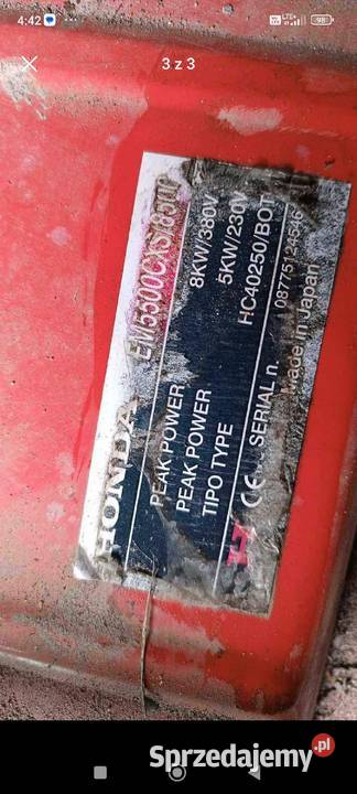 Agregat prądotwórczy honda Bydgoszcz