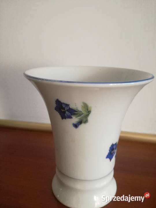 Stara porcelana Schumann Wazon antyk zgdobiony z wielokolorowy śląskie Jastrzębie-Zdrój