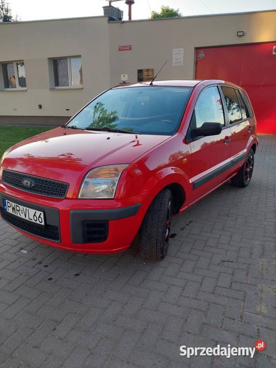 Ford Fusion 14 tdci 2009 nieuszkodzony czerwony