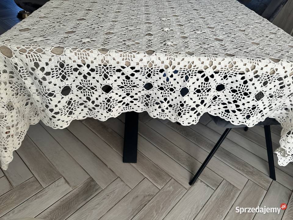 Obrus szydełko rękodzieło 220x160 sprzedam
