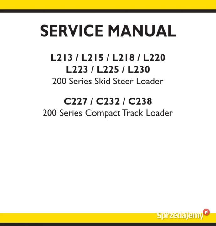Holland L225 L230 C227 C232 C238 instrukcja motoryzacja, transport świętokrzyskie Kielce sprzedam