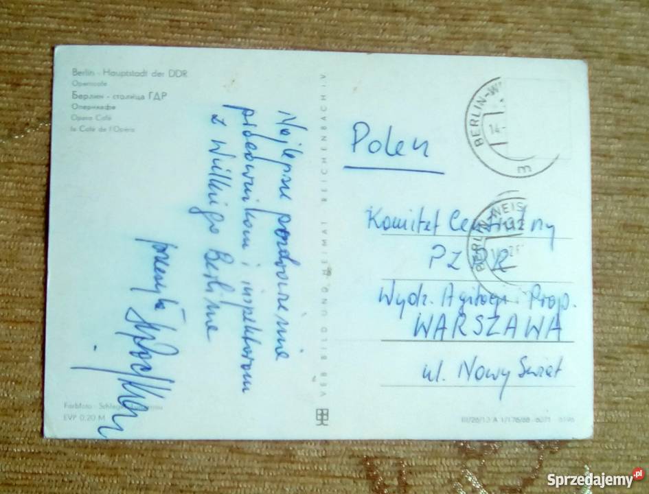 PLAC W BERLINIE ADRESAT KC PZPR WYDZ AGITACJI I lubelskie Piszczac